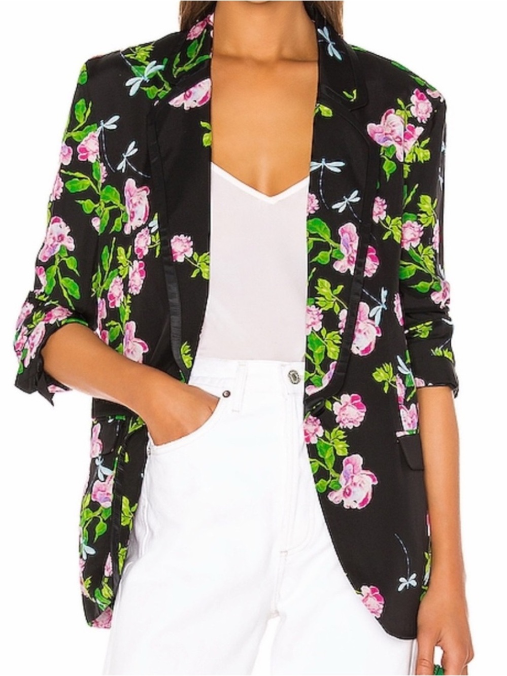 CYNTHIA ROWLEY ~ Bourbon Rose Blazer XS